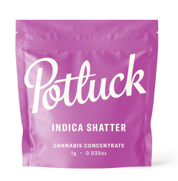 Potluck - Indica Shatter - cannabis Concentrate | Green Society Canada