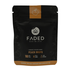 Faded Edibles – Peach Drops – 180mg | Green Society Canada