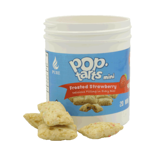 Pop Tarts Mini’s – THC Infused Frosted Strawberry Bites – 400mg | Green Society Canada