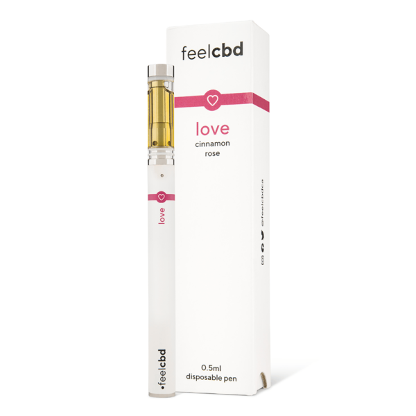 FeelCBD – Love – Dispsable CBD Vape Pen 0.5ml | Green Society Canada