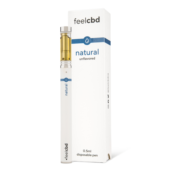 FeelCBD – Natural – Disposable CBD Vape Pen 0.5ml | Green Society Canada