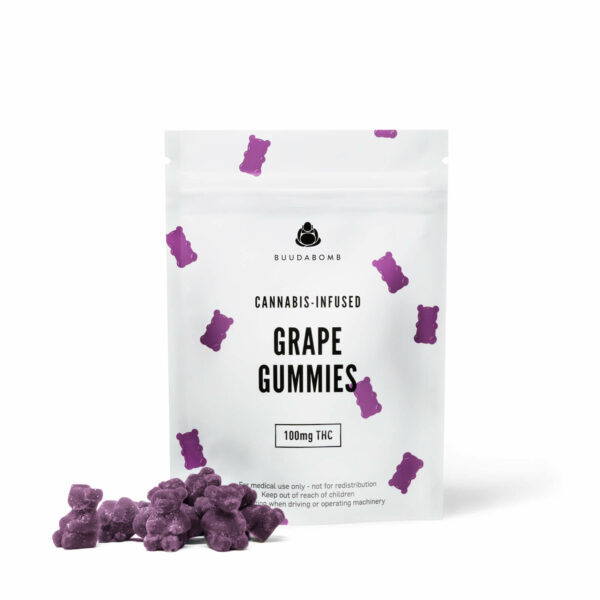 Buudabomb – Grape Gummies 100mg THC | Green Society Canada