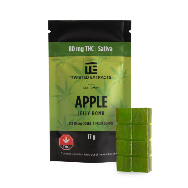 Twisted Extracts – Apple Jelly Bomb – Sativa – 80mg THC | Green Society Canada