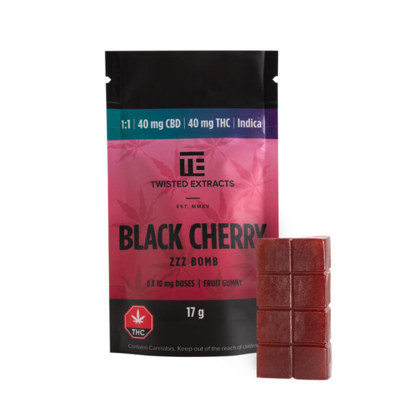 Twisted Extracts – Black Cherry 1:1 Zzz Bombs | Green Society Canada