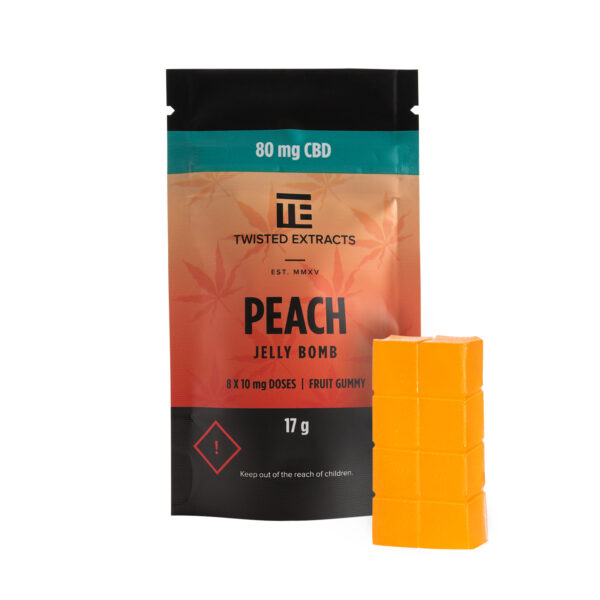 Twisted Extracts – Peach Jelly Bombs – CBD | Green Society Canada