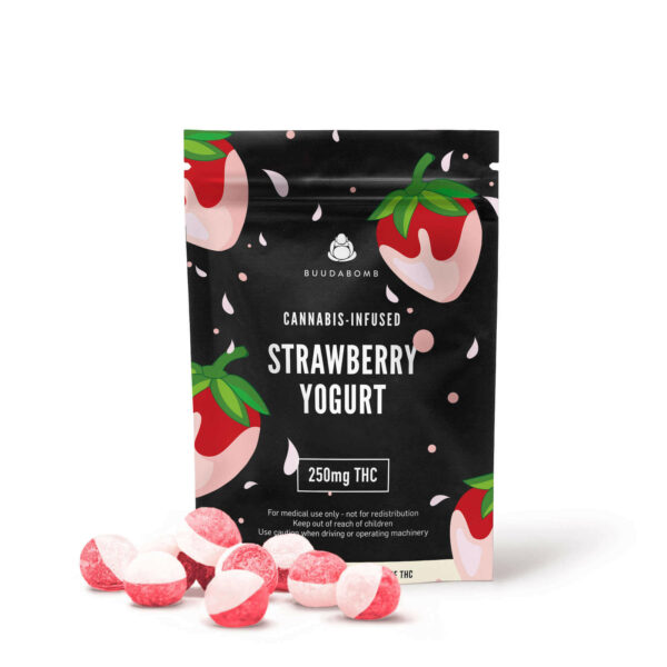 Buudabomb – Strawberry Yogurt Explosion – 250mg THC | Green Society Canada