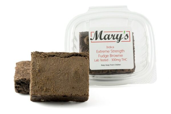 Mary’s Medibles – Extreme Strength Fudge Brownie – 300mg THC (Indica) | Green Society Canada