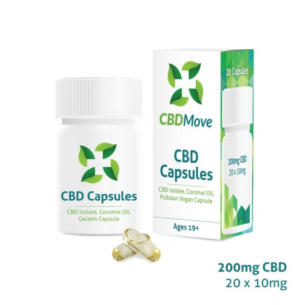 CBD Move – CBD Capsules – 200mg CBD | Green Society Canada