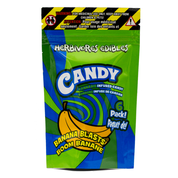 Herbivores Edibles – Banana Blasts Gummies | Green Society Canada