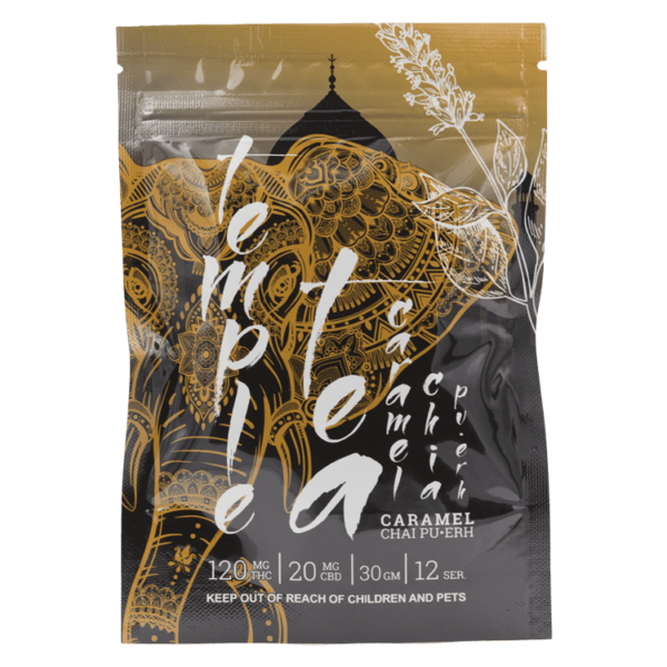 Temple Tea – Caramel Chai Pu-Erh 120mg THC | Green Society Canada