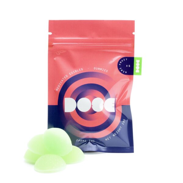 Dose Edibles Gummies – Kiwi Fruit | Green Society Canada