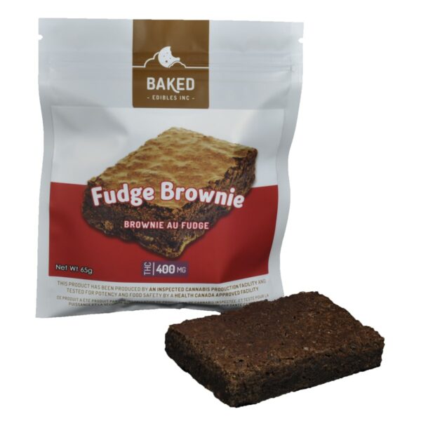 Baked Edibles – Fudge Brownie 400mg THC | Green Society Canada