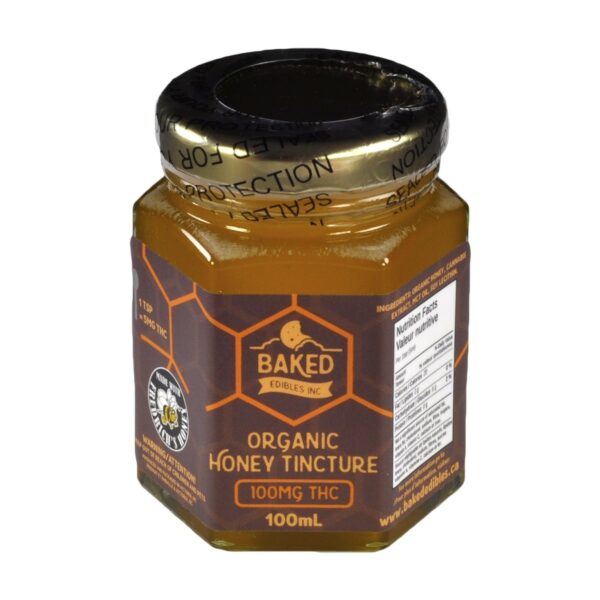 Baked Edibles – Organic Honey Tincture 100mg THC | Green Society Canada