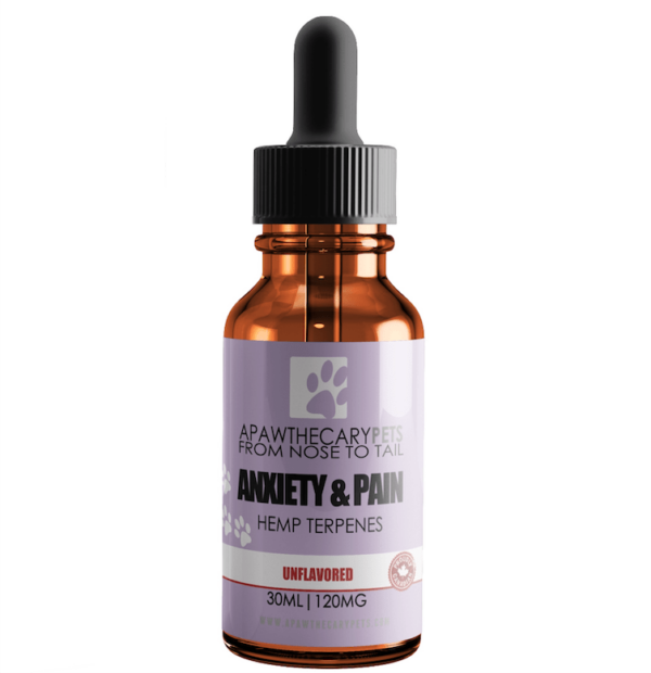 Apawthecary Pets – Anxiety & Pain Tincture – Unflavoured 120mg | Green Society Canada