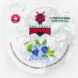 The Green Samurai – Blueberry Gummies – 150mg | Green Society Canada