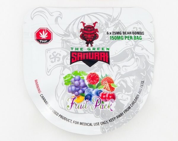 The Green Samurai – Fruit Pack Gummies – 150mg | Green Society Canada