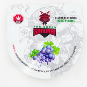 The Green Samurai – Grape Gummies – 150mg | Green Society Canada