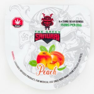 The Green Samurai – Peach Gummies – 150mg | Green Society Canada