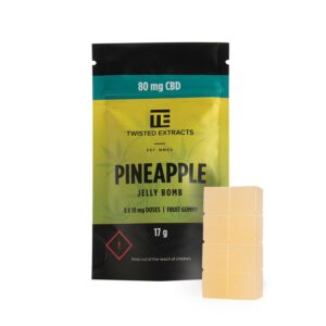 Twisted Extracts – Pineapple Jelly Bombs – CBD | Green Society Canada