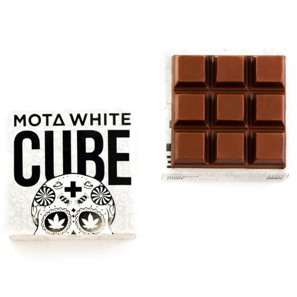 MOTA White Cube – 180mg CBD Milk Chocolate Cube | Green Society Canada