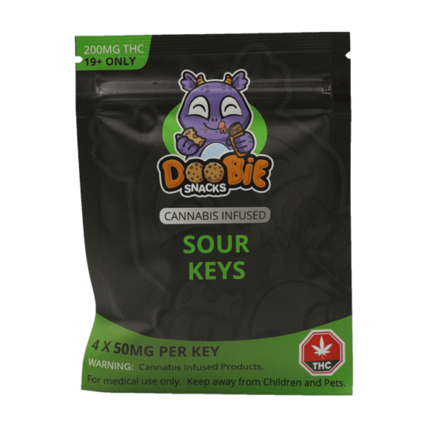 Doobie Snacks – CBD Sour Gummy Bears – 150mg CBD | Green Society Canada