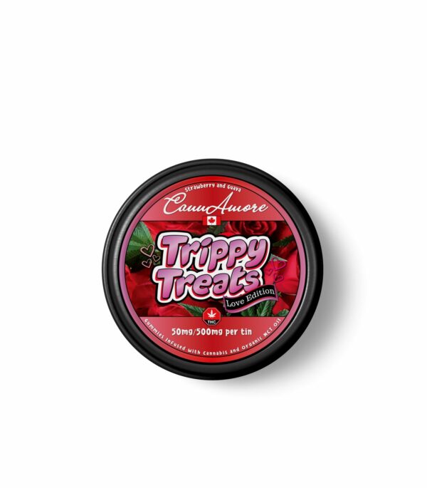 Trippy Treats – Strawberry Guava – CannAmore Love Edition – 500mg THC | Green Society Canada