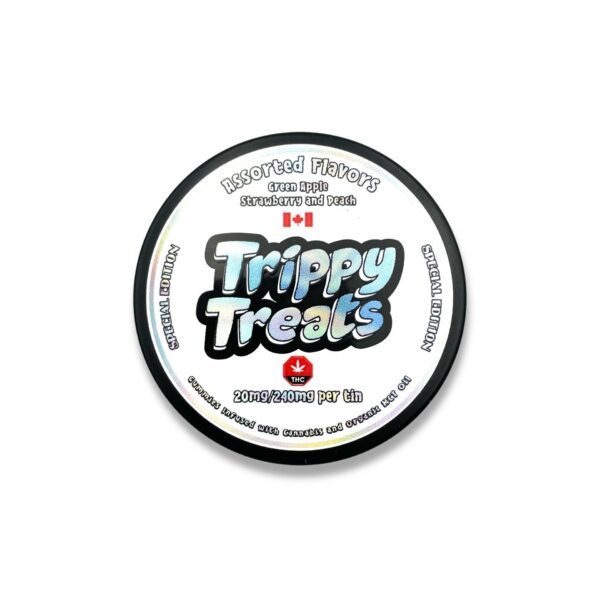 Trippy Treats – Assorted Flavour Gummies – 400mg THC | Green Society Canada