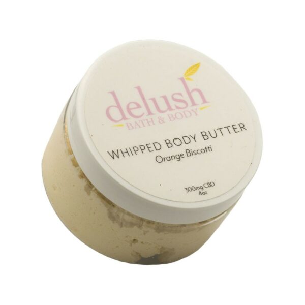 Delush Bath and Body – Whipped Body Butter – Orange Dreamsicle 300mg CBD | Green Society Canada