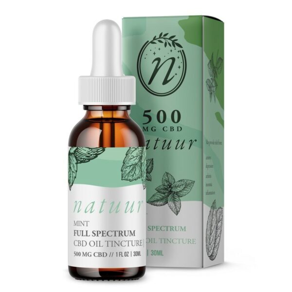 Natuur – Full Spectrum CBD Oil Tincture – Mint | Green Society Canada