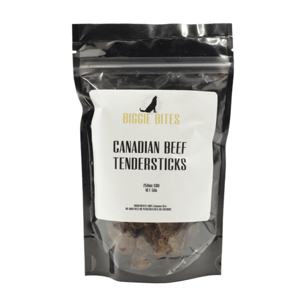 Biggie Bites – Canadian Beef Tendersticks – 250mg CBD | Green Society Canada