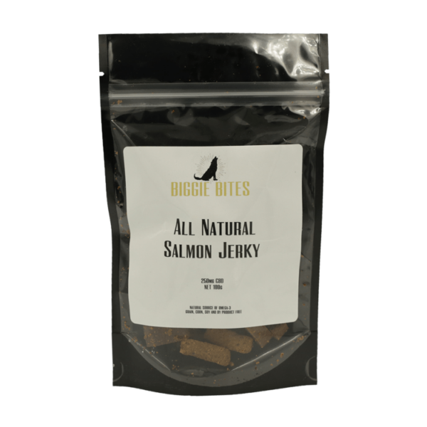 Biggie Bites – All Natural Salmon Jerky – 250mg CBD | Green Society Canada