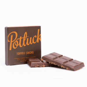 Potluck – Infused Chocolate – Toffee (Skor) – 300mg THC | Green Society Canada