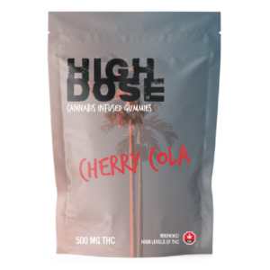 High Dose – cannabis Infused Gummies – Cherry Cola – 500mg/1500mg | Green Society Canada