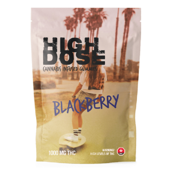 High Dose – cannabis Infused Gummies – Blackberry – 1000mg/1500mg | Green Society Canada