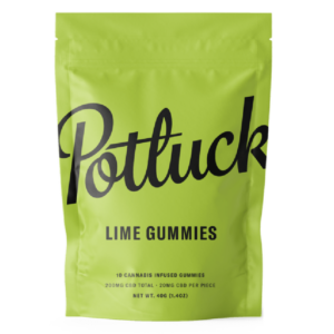 Potluck Extracts – Lime Gummies (CBD) – 200mg | Green Society Canada