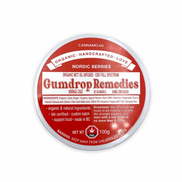 Gumdrop Remedies – Nordic Berries – 500mg CBD | Green Society Canada