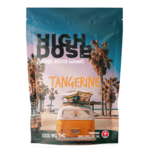 High Dose – cannabis Infused Gummies – Tangerine – 1000mg/1500mg | Green Society Canada