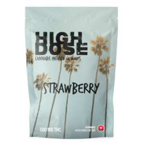 High Dose – cannabis Infused Gummies – Strawberry – 500mg/1000mg | Green Society Canada