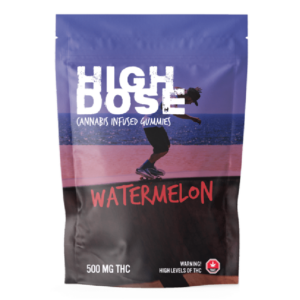 High Dose – cannabis Infused Gummies – Watermelon – 500mg/1000mg | Green Society Canada