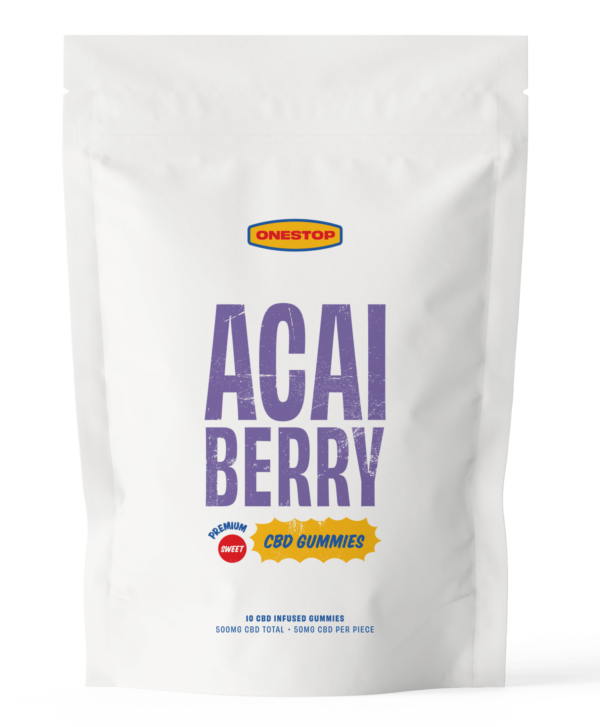 OneStop – Açai Berry CBD Gummies 500mg | Green Society Canada