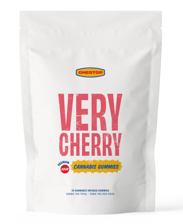 Onestop – Very Cherry THC Gummies 500mg | Green Society Canada