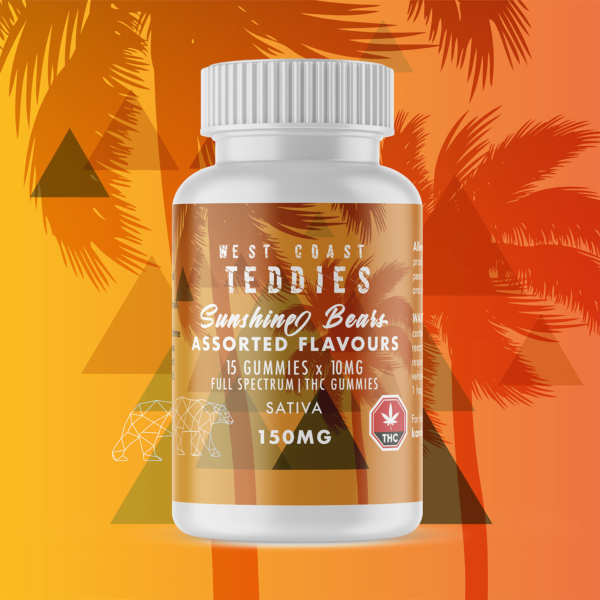 West Coast Teddies – Sunshine Bears – Sativa (150mg) | Green Society Canada