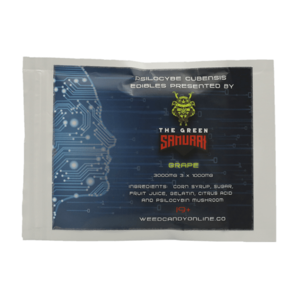 The Green Samurai – Shroom Gummies – Grape – 3g | Green Society Canada