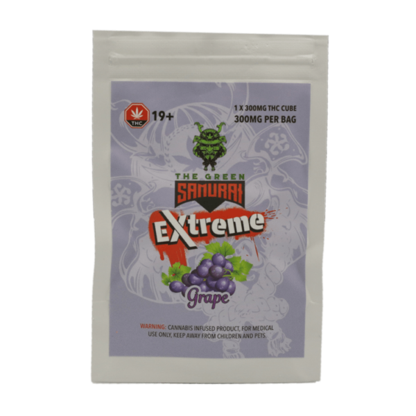 Green Samurai Extreme – Grape Gummy – 300mg THC | Green Society Canada