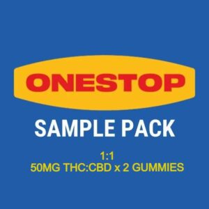 Onestop – Sample Pack – 1:1 – (50mg CBD:THC x 2 Gummies) | Green Society Canada